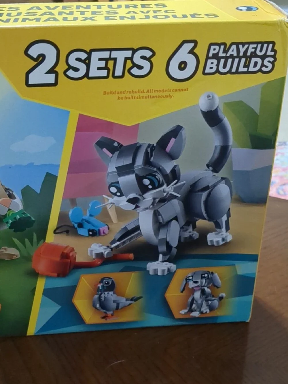 Lego Creator Tan, Gray, Blue Playful Pets Building Set, 2 Sets Of 6 - Picture 3 of 3